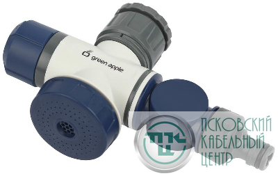 Распределитель потоков двухпутевой GARP-02 (кран+штуцер) Green Apple Б0057556