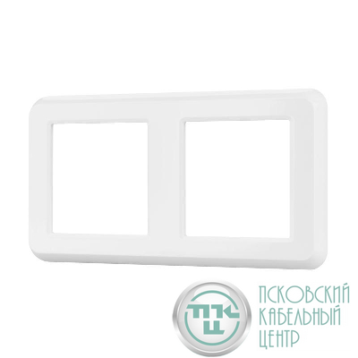 Рамка пластиковая FRM-VERSA-PL-2-WH Arlight 043776