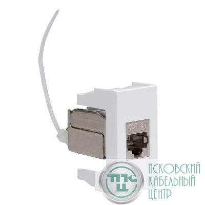 Розетка компьютерная 1-м 1мод. Viva RJ45 кат.6A бел. DKC 45078
