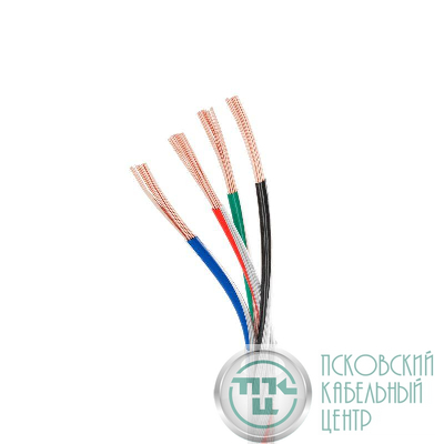 Провод питания ARL-20AWG-CLEAR-4Wire-CU-Double (4х0.75мм) (уп.50м) Arlight 040594