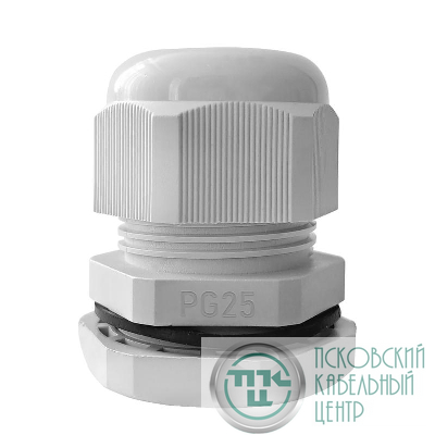 Ввод кабельный (сальник) PG-25 IP68 сер. TOKOV ELECTRIC TKE-PG-25-G