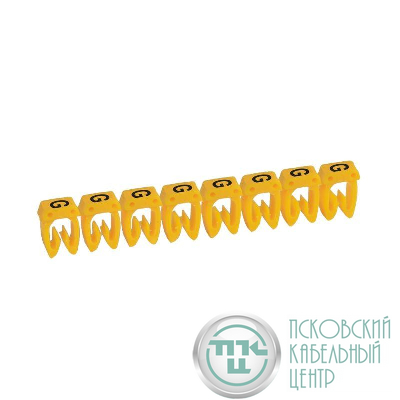Маркер каб. 0.15-0.5кв.мм CAB3 "G" черн. на желт. фоне (уп.300шт) Leg 038116