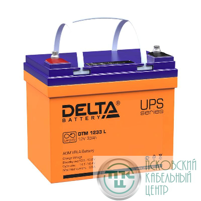 Аккумулятор UPS 12В 33А.ч DTM 1233 L Delta 4614010640007