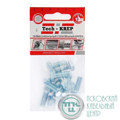 Болт с шестигранной головкой М8х20 DIN 933 оцинк. (уп.12шт) Tech-Krep/Zitar 102967