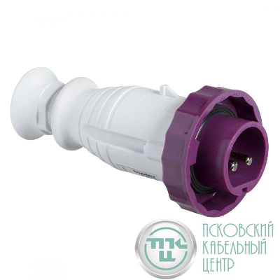 Вилка кабельная 16А 2P 20-25В винт. IP67 SchE 82351