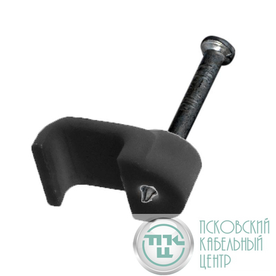 Крепеж кабеля плоский 8х3мм черн. (уп.50шт) Rexant 07-4207-1