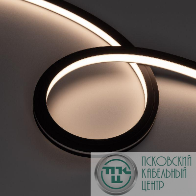 Лента светодиодная NOVA-TOP-BLACK-A120-16x15mm 24В Warm 3500К 10Вт/м IP67 2835 wire x2 вывод боков. герметичная (уп.5м) Arlight 049081