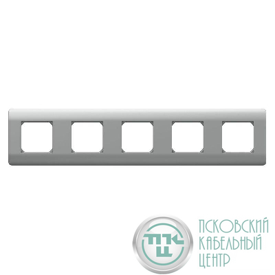 Рамка 5-м NEW3-E универс. серебр. CHINT 431441