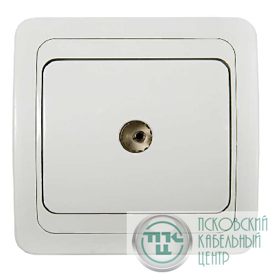 Розетка ТВ CLASSICO 2027 бел. ASD / IN HOME 4690612000411