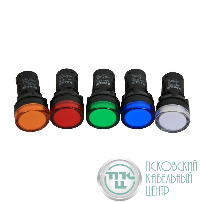 Лампа AD22DS(LED) матрица 22мм 230В син. КЭАЗ 238571