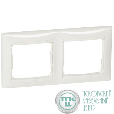 Рамка 2-м Valena горизонт. бел. IEK 774452