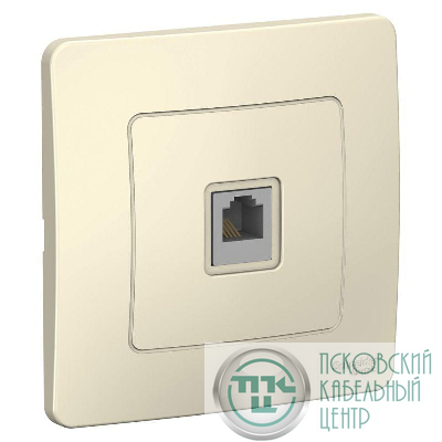 Розетка телефонная 1-м СП Blanca RJ11 молочн. SE BLNIS011002