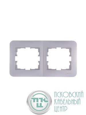 Рамка 2-м Karina Life горизонт. жемчуж./бел. перламутр LEZARD 708-3000-147