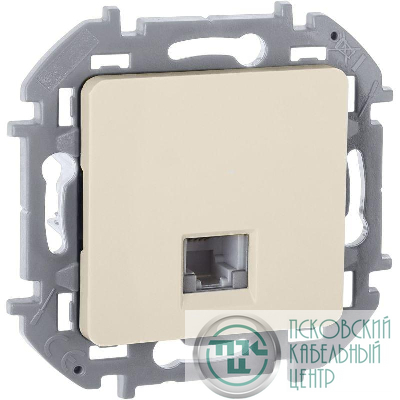 Розетка телефонная Inspiria RJ11 механизм сл. кость IEK 673821