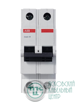 Выключатель автоматический модульный 2п C 32А 4.5кА Basic M BMS412C32 ABB 2CDS642041R0324