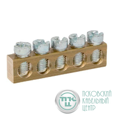 Шина PEN "ноль-земля" (6х9мм) 5 отв. для щитов Nova Unix Unix65 EKF nv-k5