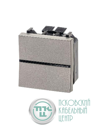Механизм переключателя 1-кл. проходного с клавишей 2мод. Zenit шампань ABB 2CLA221000N1901