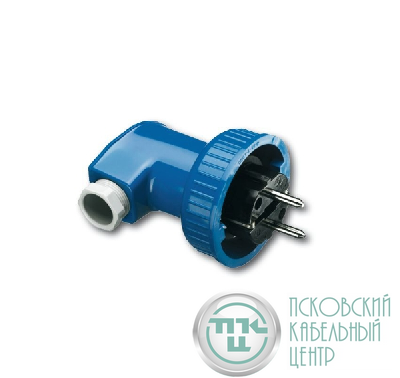 Вилка SCHUKO c байонетным зам. IP66 серия Busch-Duro 2000 WD ABB 2CKA002211A0092