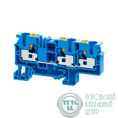 Клемма с 3-мя контактами push-in OptiClip СP-10-TRIPLET-I-BU син. КЭАЗ 331853