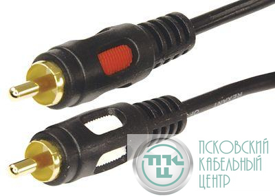 Шнур 2RCA Plug - 2RCA Plug 1.5м (GOLD) Rexant 17-0143