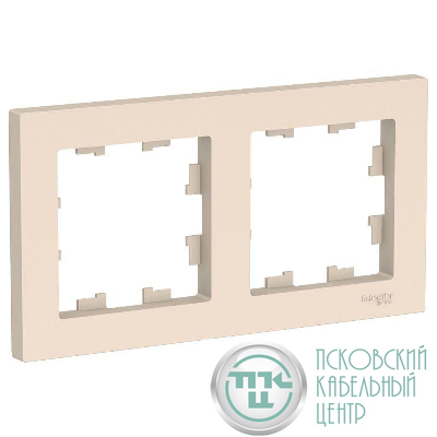 Рамка 2-м AtlasDesign универс. беж. SE ATN000202