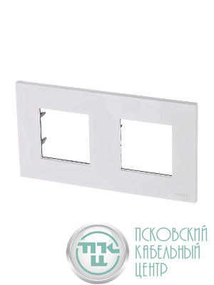 Рамка 2-м 4мод. Zenit бел. ABB 2CLA227200N1101