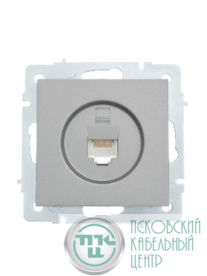 Розетка компьютерная 1-м СП Vesna механизм платина LEZARD 742-3588-139