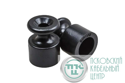 Изолятор ОП пластик черн. (уп.100шт) Bironi B1-551-23-100
