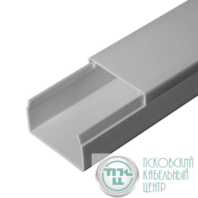 Кабель-канал 40х25 L2000 с двойн. замком сер. Промрукав PR03.0075