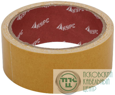 Лента-скотч клейкая двусторонняя 38ммх10м КУРС 11803