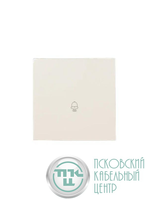 Кнопка звонка СП ZIMA IP20 безвинт. зажим слон. кость LEZARD 704-9088-103QC
