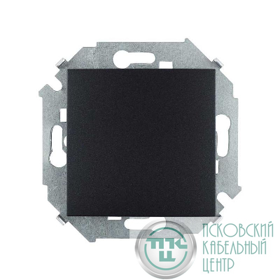 Выключатель 1-кл. 1п 2мод. СП Simon 15 16А IP20 250В винтов. зажим графит Simon 1591101-038