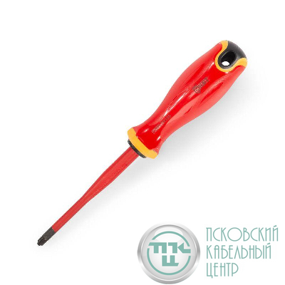 Отвертка диэлектрическая PZ/FL2х100 СЛИМ КВТ 103014