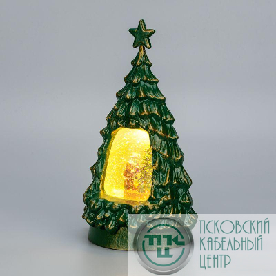 Светильник декоративный "Новогодняя елка" с подсветкой и конфетти питание от USB Neon-Night 501-180