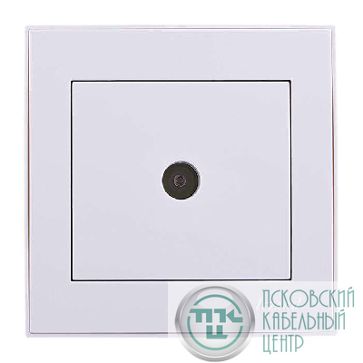 Розетка телевизионная оконечная TV СП Rain бел. LEZARD 703-0202-130