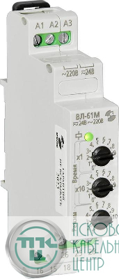 Реле времени ВЛ-61М 24В AC-DC/220В AC 10 режимов 0.1с.9.9ч Реле и Автоматика A8223-76911366
