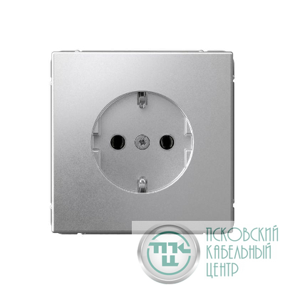 Розетка ArtGallery 16А с заземл. механизм алюм. SE GAL000343
