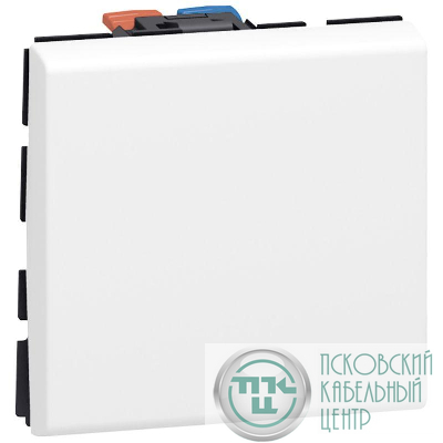 Механизм выключателя 1-кл. 2мод. СП Mosaic NEW 10А IP31 бел. Leg 077010