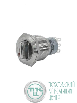 Переключатель GQ22-L-22X/33/S IP40 2НО+2НЗ на 3 положения без фиксации I-O-II d22мм метал. Электротехник ET259213