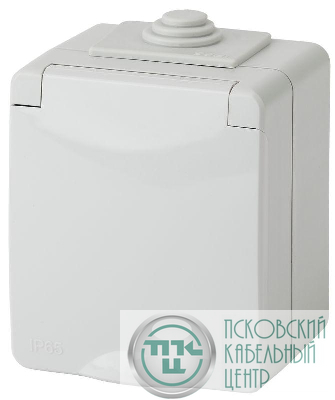 Розетка 1-м ОП Эра Эксперт 11-2602-03 16А IP65 250В 2P+E защ. шторки сер. Эра Б0035990