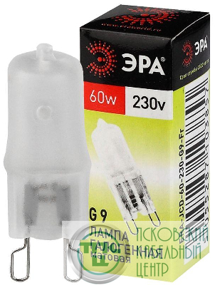Лампа галогенная G9-JCD-60-230V-Fr 60Вт капсула G9 230В Эра C0027364
