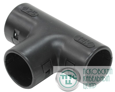 Тройник открывающийся TI25G черн. IEK CTA10D-TIG25-K02-025