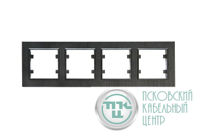 Рамка 4-м Karea LINE STAR чер. Makel 86054704