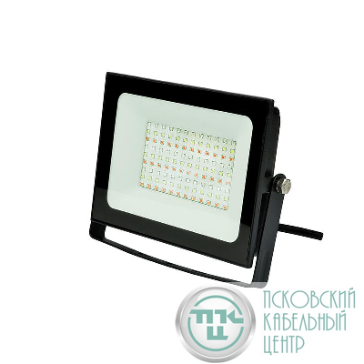 Прожектор светодиодный ULF-F60-50W/RGB IP65 200-240В BLACK мультиколор пульт ДУ (в/к) черн. Uniel UL-00007123