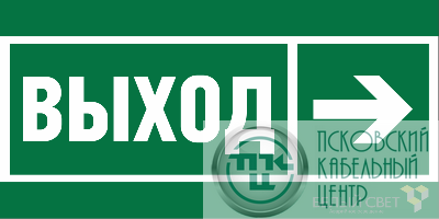 Знак безопасности BL-3015.E30 "Направление к эвакуационному выходу направо" Белый свет a18700