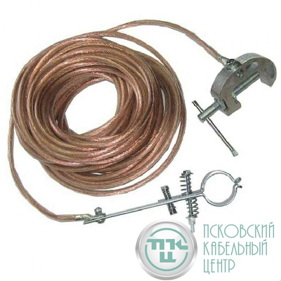 Заземление переносное ЗПС-1 Д для пожарных стволов 25кв.мм длина спуска 5м Антиток Д413680