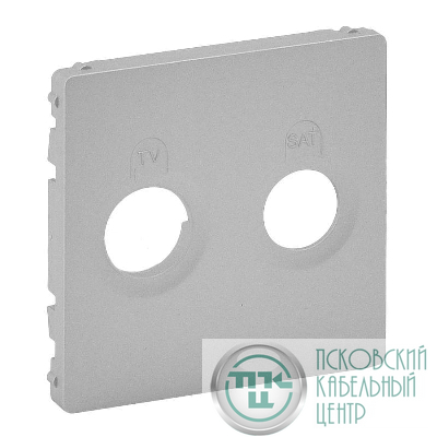 Панель лицевая Valena Life для розетки TV-SAT алюм. Leg 754822