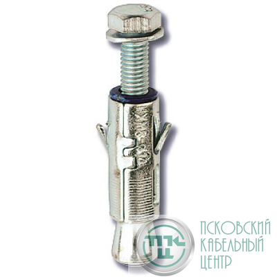 Анкер забивной М8 усил. с болтом (уп.25шт) DKC CM460850