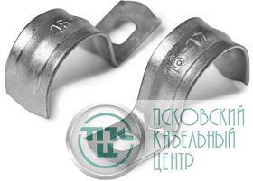Скоба крепежная однолапковая d16-17мм PTK-Accessories метал. под саморез ПожТехКабель 850-004