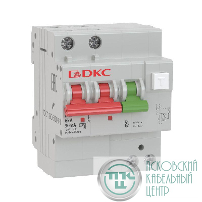 Выключатель автоматический дифференциального тока с защитой от сверхтоков YON MDV63-22C10-A 2п 30мА DKC MDV63-22C10-A